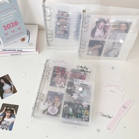 Album Foto PVC Custom, Album Penyimpanan Memo/Kwitansi DIY untuk Pelajar, Binder Photocard K-pop, Album Kenangan