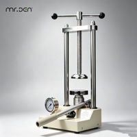 Prensa Hidráulica Dental Manual Mr.Den para Laboratorio de Prótesis con Manómetro