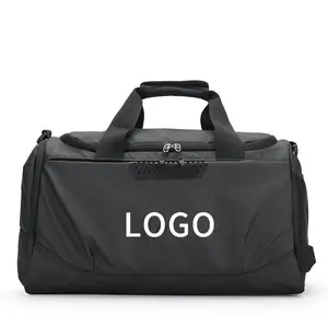 Logo personnalisé fourre-tout d'entraînement pour hommes sac de voyage de gymnastique en nylon avec chaussures humides sacs de yoga et fitness en tissu oxford imperméable