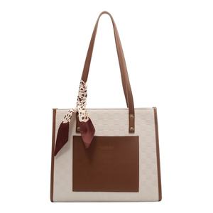 Bolso Tote de Trabajo para Mujer, Nuevo Modelo 2025, Gran Capacidad, Estilo Moderno, Bolso de Hombro con Forro de Poliéster y PU, Cierre de Cremallera - Product Image 5