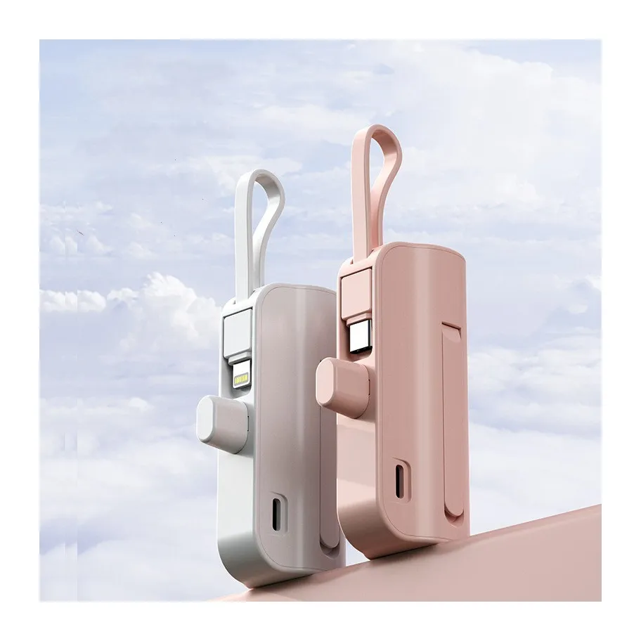 Hot trend Consumer electronics 5000mAh powerbank mini, New mobile phone holder type-c power bank