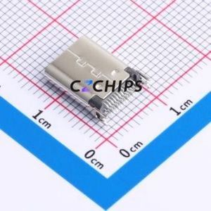 HC-TYPE-C-24P-CP1.0-5A-L10.45-01 USB Connector SMD Connector Type-C USB 3.1 Female Clamp Plate - Product Image 2