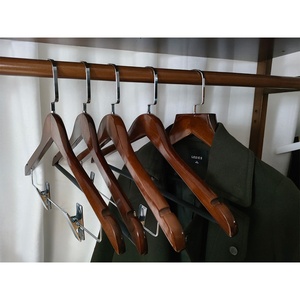 Nhà Máy Giá Tùy Chỉnh Hình Vuông Cao Cấp Thép Không Gỉ Xoay Móc Chống Trượt Áo Gỗ Móc Áo Quần Thanh Phù Hợp Với Bằng Gỗ Móc - Product Image 6