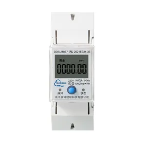 WIFI With System Din Rail Smart Electric Energy/Power Meter Reading 220V Single Phase For Rental House DDSU1877