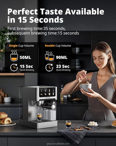 เครื่องชงกาแฟเอสเพรสโซ่สแตนเลสสตีล PANCERKA แบบอิตาลี 3-in-1 (คาปูชิโน่/เอสเพรสโซ่/ลาเต้) สำหรับใช้ในบ้าน - Product Image 5