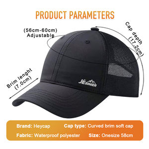 قبعة بيسبول رياضية عالية الجودة بتصميم مخصص وشعار حسب الطلب، مصنوعة من البوليستر بـ 6 ألواح وإبزيم معدني، مناسبة للجنسين - Product Image 2