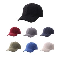 Casquette de baseball en velours côtelé unie pour l'automne et l'hiver, simple, chaude, style décontracté unisexe, en stock, vente en gros