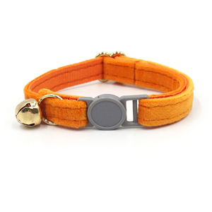 Samt-Abreißhalsband für Katzen mit Glocke Weiches Plüsch-Schnellverschluss-Sicherheitshalsband für Kätzchen Verstellbar für Hauskatzen - Product Image 5