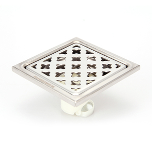 Phong Cách Hiện Đại Chống Mùi 4 Inch Thép Không Gỉ Lọc Tầng Bẫy Mô Hình Vuông Trọng Lượng Nhẹ Dễ Dàng Làm Sạch Phòng Tắm Vòi Hoa Sen cống - Product Image 5