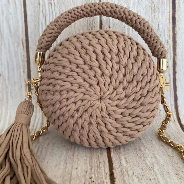 New Design for Summer 2025 Crochet Bag Hand Made Full Color Custom Size Shopping
