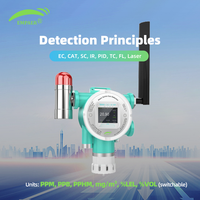 Detector de Gas Fijo de Alta Sensibilidad, Instalación en Pared, Monitor Industrial para Alerta Temprana de Fugas de Gas