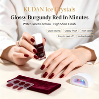 Vernis à ongles pelable KUDAN Square 10ml Bourgogne, brillance intense, sûr pour la manucure quotidienne en salon, marque privée