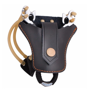 Bolsa creativa de cuero PU para tirachinas, riñonera táctica deportiva para exteriores, riñonera protectora para tirachinas simple y portátil. - Product Image 1