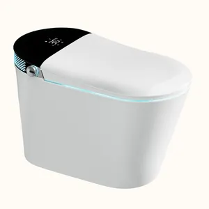 Cuvette de toilette de luxe à chasse automatique avec Bidet, toilettes intelligentes électriques de grande taille, une pièce, nouvelle collection
