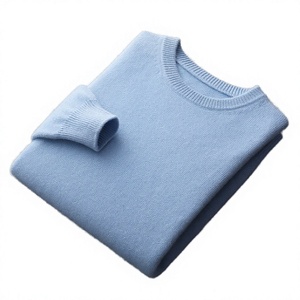 Pull ras du cou 100 % laine pour homme, modèle haut de gamme, entièrement tricoté, couleur unie, épais, à manches longues, collection automne - Product Image 3