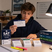Cartes flash personnalisées pour la préparation aux examens SAT, ACT, AP, impression de jeux de cartes reliés par anneaux, service OEM pour les éditeurs de tests
