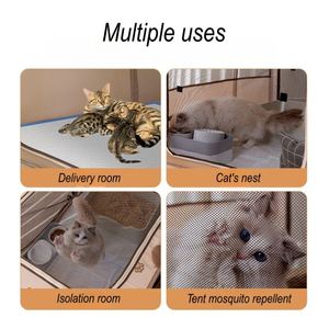 Fluffy Luxurious Modern Rectangle Oxford Fabric Pet <b>Bed</b> Spacious Multi-functional Pet House Dogs Eco-friendly All Seasons No - Product Image 5