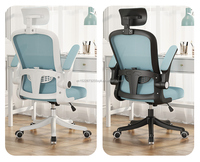 Chaise de bureau ergonomique certifiée BIFMA YOUGE 260, chaise de direction moderne pour la maison et le bureau, appui-tête réglable, chaise minimaliste en maille de fer