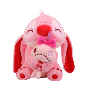 Peluche en peluche bleue et rose à motifs de dessins animés en gros, décoration de chambre, peluche de <span class=keywords><strong>confort</strong></span> pour bébé, porte-clés, cadeau d'anniversaire, jouet en peluche - Product Image 5