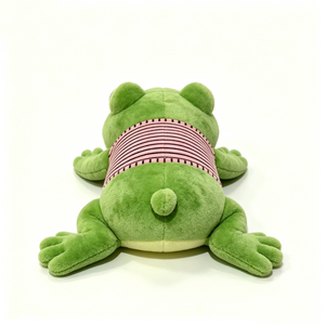 Peluche de rana, rana verde de peluche, rana con camiseta de peluche, juguete de rana, decoración de rana estilo cottagecore, regalo de peluche de animal - Product Image 1
