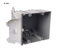 Boîte de jonction PVC réglable BAREP ETLus, nouvelle norme UL514C UL94 V0-V1, classe de résistance aux flammes, installation de prise électrique standard américaine