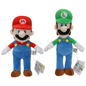 Atacado 10 Inch Standing Mario Cartoon Periféricos Anime Super Soft Stuffed Plush Toy Bom presente para as crianças