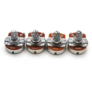 A250K/B250K/A500K/B500K Split shaft 15mm Guitar Volume Tone Pots Potentiometer for ELectric Guitar Bass