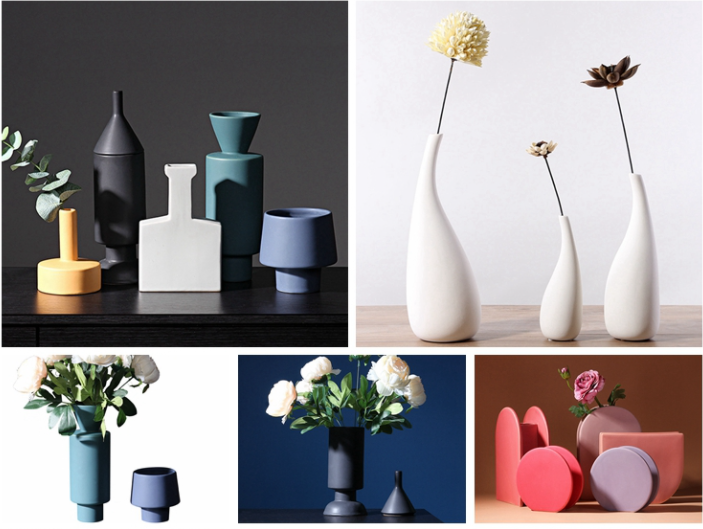 Creative elegant living room table home flower arrangement ceramic vases