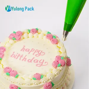 21 Inch Large Size Green Durable LDPE Material Piping Bags Supplier Cake Tool Gift Box Roll Package Plastic Icing Pipingbags