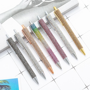 Cadeau de Noël stylos à bille en cristal bling bling de luxe avec stylo gel diamant - Product Image 1