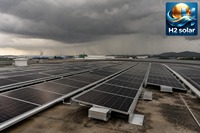 Sistema di Montaggio Solare H2 per Tetti Piani Resistente ai Tifoni, Carico Vento 60m/s, per Progetti Commerciali