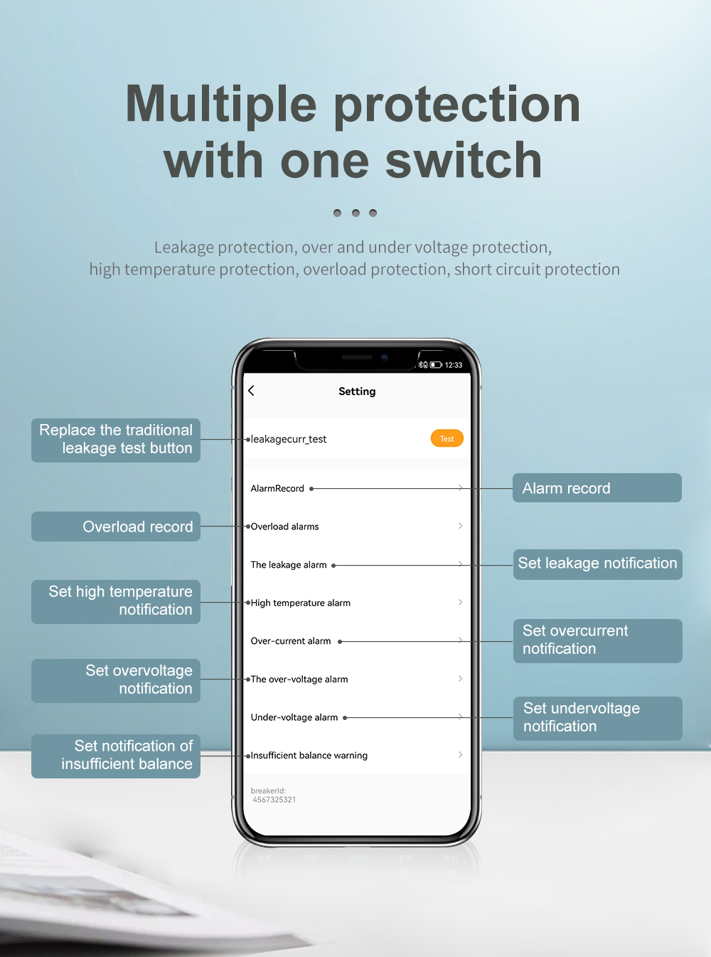 63A smartlife Single Phase WIFI Smart Switch Energy Meter Kwh Metering Monitoring Circuit Breaker Timer Relay MCB TUYA