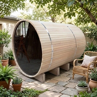 Sauna panoramique en bois bon marché à vendre
