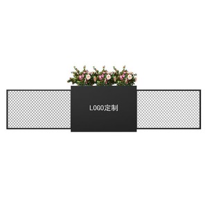 Muebles de jardín al aire libre, maceta Rectangular de Metal grande, macetas de acero para parque público, macetas de calle urbana exterior - Product Image 3