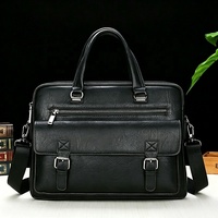 Sac à bandoulière pour homme en cuir PU anti-usure, personnalisé et tendance, pratique pour les réunions d'affaires et les voyages en plein air