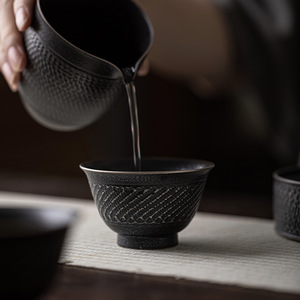 Handmade Jumping Knife <b>Teacup</b> Ceramic Tasting Cup Large Master Cup For Pu'er Tea Home Use Personal Cup New Chinese Style - Product Image 3