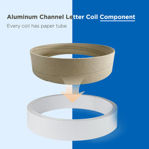 <span class=keywords><strong>Bobina</strong></span> de Letras de Canal de Aluminio Blanco Mate de 1 mm para Iluminación <span class=keywords><strong>LED</strong></span> de Edificios y Empresas, Opciones de Ancho de 3.5 Pulgadas/4.3 Pulgadas/5.3 Pulgadas - Product Image 3