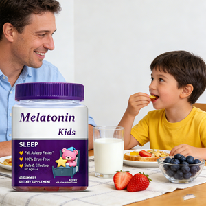 OEM Vegan Melatonin Uyku Jelibonları Magnezyum ve D Vitamini, Limon Balsamı, Bitkisel Özler ile Çocuklar iç<span class=keywords><strong>in</strong></span> Rahatlama ve Uyku Desteği - Product Image 3