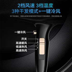 Aorisse Hair Dryer 2000W AC Motor Constant Temperature Professional Salon Use - Product Image 3
