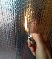 Film bulle en aluminium ignifuge industriel, réflectivité 97%, isolation écologique, garantie 5 ans pour le bureau