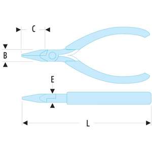 Facom-432.MT Micro-Tech®คีมหนีบจมูกสั้น-คีมและใบมีดอิเล็กทรอนิกส์3148511759950ของจีน - Product Image 2