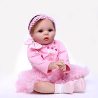 Muñeca Bebé Reborn Realista de 55 CM (22 Pulgadas), Linda Niña Hecha a Mano, Silicona Suave, Simulación de Bebés Reborn, Juguete, Regalo para Niños