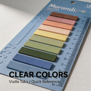 Blocs-notes adhésifs Morandi 10 couleurs pour la planification et la décoration de carnets - Product Image 2