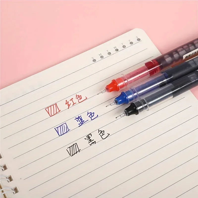 أقلام جل عالية الجودة من نوع الابرة أقلام مستقيمة سائل أقلام بيضاء اقلام مائية قرطاسية مكتبية كتابة اللوازم المدرسية