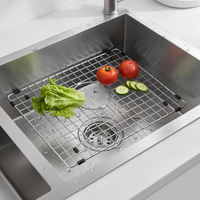 Égouttoir de séchage en acier inoxydable pour évier de cuisine, résistant à la rouille, pour le rangement de fruits, légumes et bouteilles, et supports de rangement