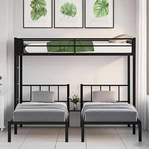 Prix d'usine Meubles de chambre à coucher modernes <span class=keywords><strong>Lit</strong></span> <span class=keywords><strong>superposé</strong></span> à <span class=keywords><strong>3</strong></span> couches <span class=keywords><strong>Lit</strong></span> pour cadre de <span class=keywords><strong>lit</strong></span> triple en <span class=keywords><strong>métal</strong></span> - Product Image 4