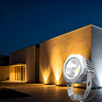 LED-Rasenleuchte 50W Wasserdichter Flutlichtstrahler mit Schmalem Strahl Spotlampe Außenbeleuchtung für Bäume und Gebäudefassaden