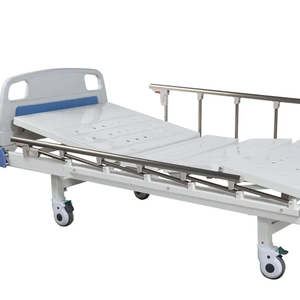 Manufacturer's Two <strong>Cranks</strong> Manual Plastic Hospital Bed with 3-Function Operating <strong>Table</strong> and 180KGS Capacity for Patient Care - Product Image 2