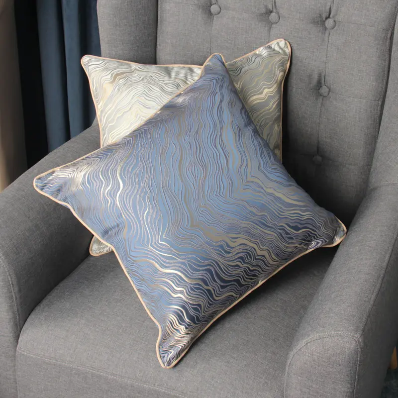 Новый светлый роскошный стильный Высокоточный Шелковый жаккардовый тканевый декоративный чехол для подушки для дома и отеля в китайском стиле