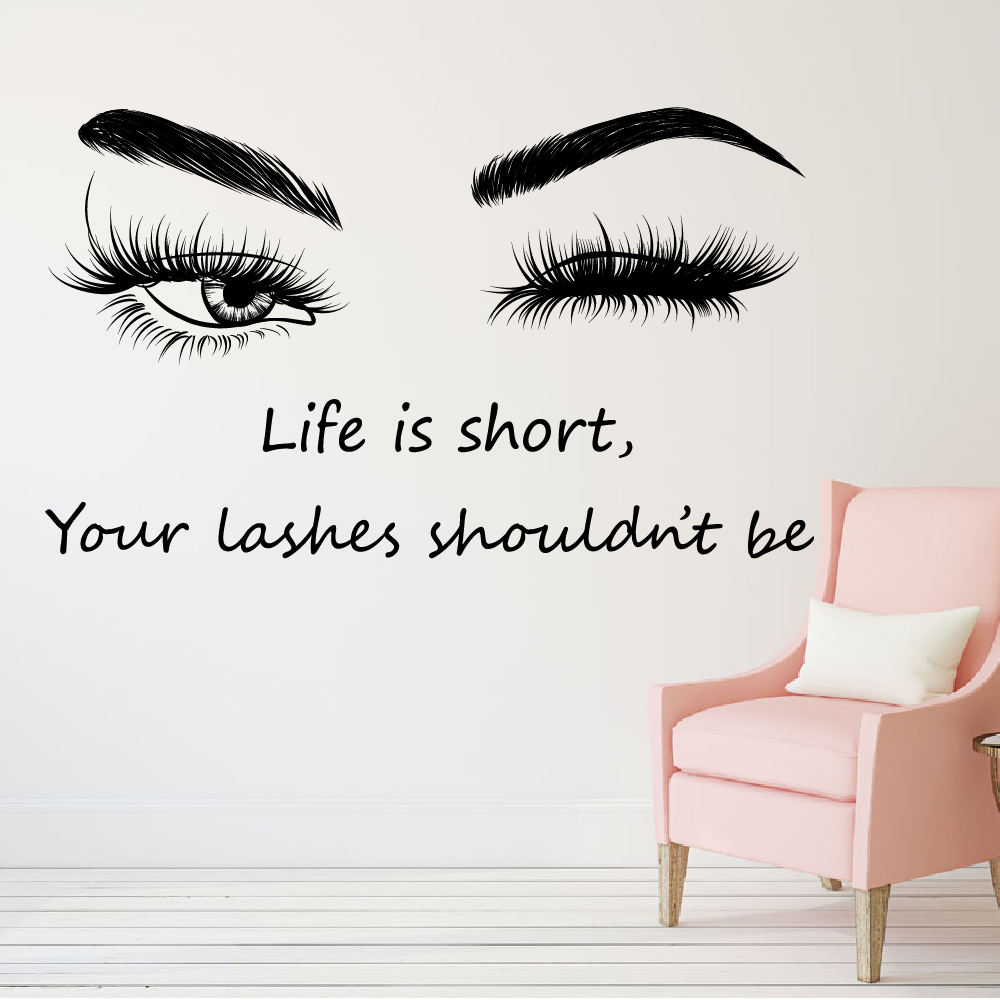 Eyes Quotes - Inspirational Wall Sticker for Home Decor, image size:1000x1000